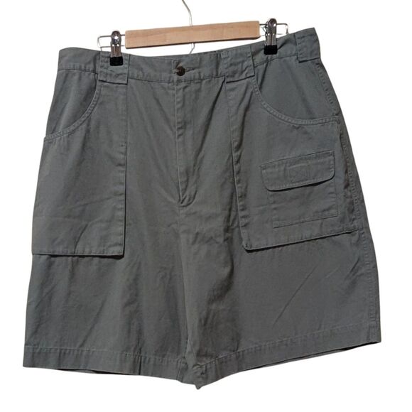 Eddie Bauer Hip Hop Cargo Shorts size 18 Tall cotton hiking camping granola - Picture 10 of 10